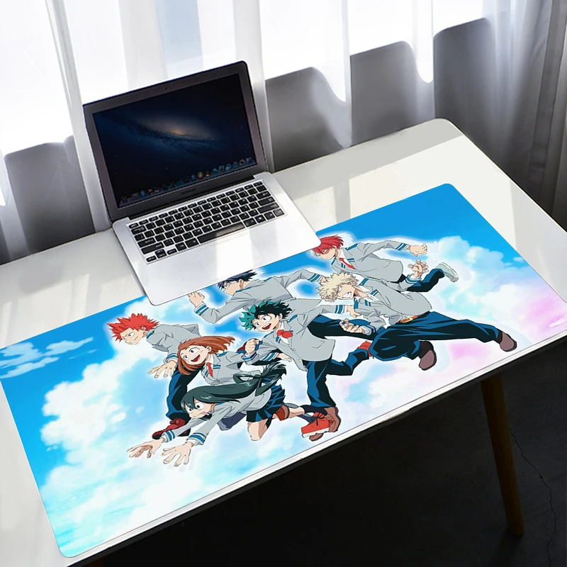 My Hero Academia ขนาดใหญ่ XL Mousepad อะนิเมะ Gamer Gaming Mouse Pad คอมพิวเตอร์อุปกรณ์เสริม Big แป้นพิมพ์แล็ปท็อป Padmouse ความเร็...