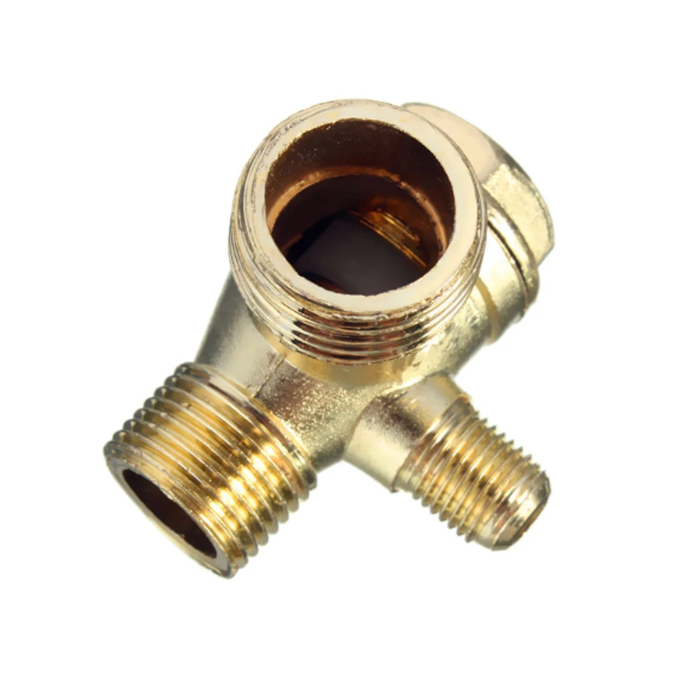 WENXING 3 Cổng Kiểm Tra Van Kẽm Hợp Kim Nam Chủ Đề Kiểm Tra Van Cổng Kết Nối Công Cụ Cho Không Khí 90 Độ