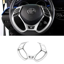 Chrome Steering Wheel Button Panel Cover Trim For Toyota C-HR CHR 2017 2018 2019 2020 Car Interior Decoration