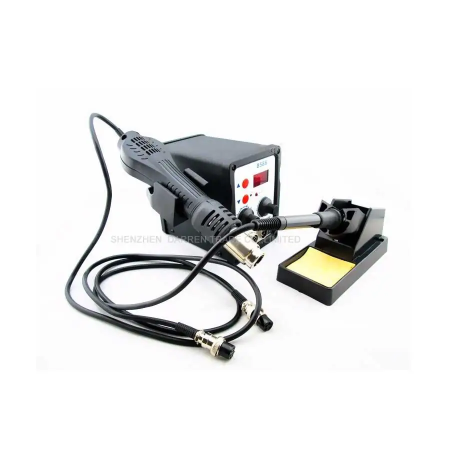 Best Selling 220V 8586 2in1 Rework Station Hot Air Gun Portable Solder Iron Station Machine 1PC