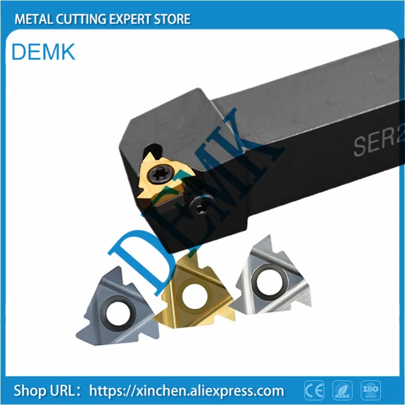 Suporte de Torno de Cnc Ser2023k16 Ser2525m16 Suporte de Rosca Externa Inserção de Haste com 10 Peças Ser1212h16