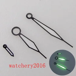 Manual Movement Green Luminous Black Edge Watch Hands Fit ETA 6497 6498 ST 3600 3602 Watch Parts Tools