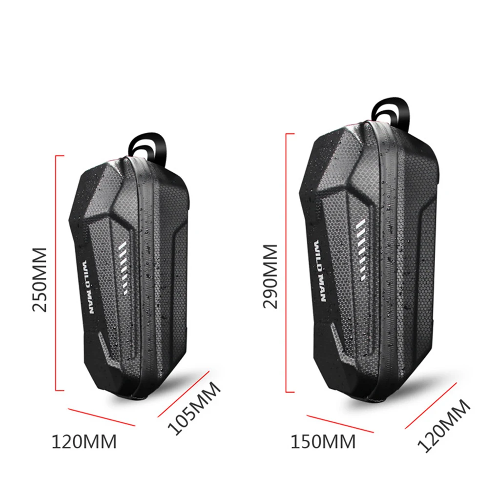 Wild Man borsa anteriore per Scooter elettrico borse impermeabili in EVA con guscio rigido borsa per appendere il manubrio riflettente per Xiaomi