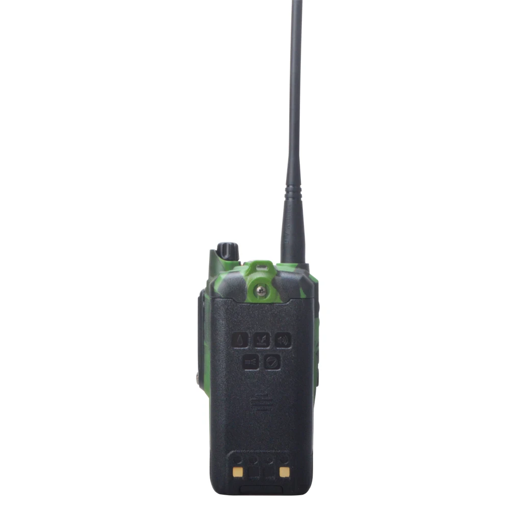 Baofeng-Walkie Talkie de camuflaje UV9R Plus, UHF, VHF, banda Dual, 8W, 128 canales, VOX, FM, IP57, impermeable, auriculares gratuitos