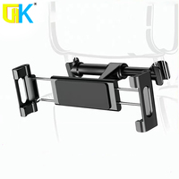 HKGK Car Back Seat Headrest Mount Holder For iPad 4.7-12.9 inch 360 Rotation Universal Tablet PC Auto Car Phone Holder Stand