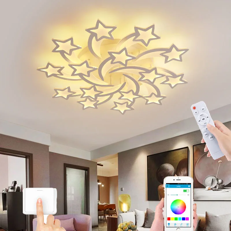 

Modern LED bedroom chandelier study living room star ceiling light restaurant ceiling light corridor balcony chandelier hotel
