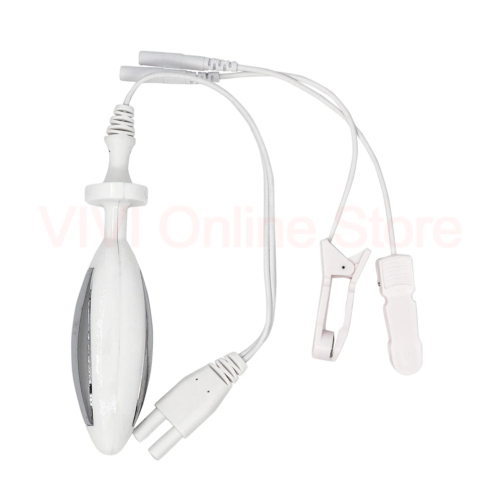 Estim Prostate Electric Anal Plug Electro Stimulation Sex Clips Tens Nipple Clamp Electroshock Bdsm Toys Anal Shock Waves