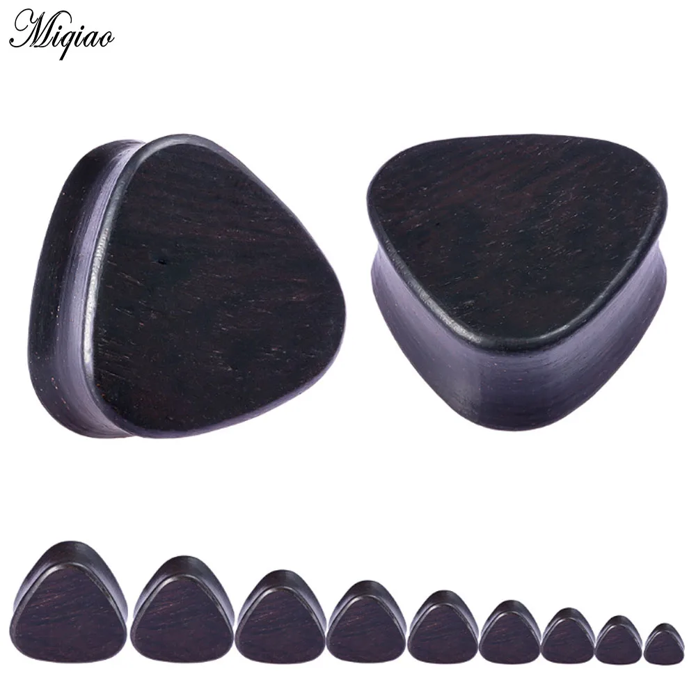 Miqiao 2 قطعة 8 مللي متر-25 مللي متر فاسق غير مصبوغ الصحية ثقب مجوهرات مثلث سجل الأذن عالية الجودة الأذن المتوسع حار بيع #4