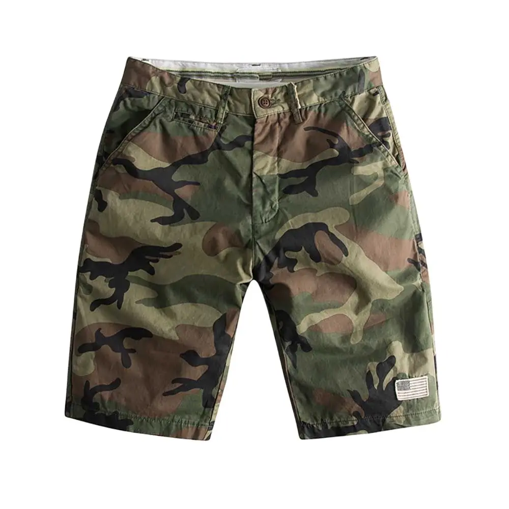 Fashion Camouflage Shorts Men Cotton Shorts Military Style Patchwork Casual Boardshorts Summer Man Clothing