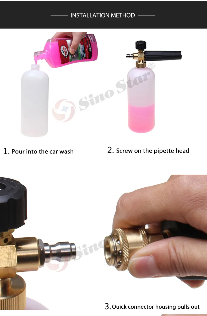 13Pcs Connector /Adapters of Foam Cannon Snow Foam Lance Pressure Washer SS-FM1/SS-FM2/SS-FM3