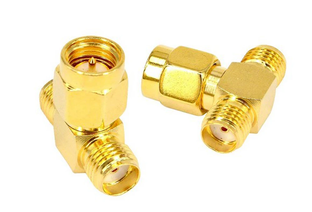 100 teile/los 3 Way RF T Typ SMA Stecker auf 2 SMA Weibliche Splitter Konverter Adapter – Detail 2