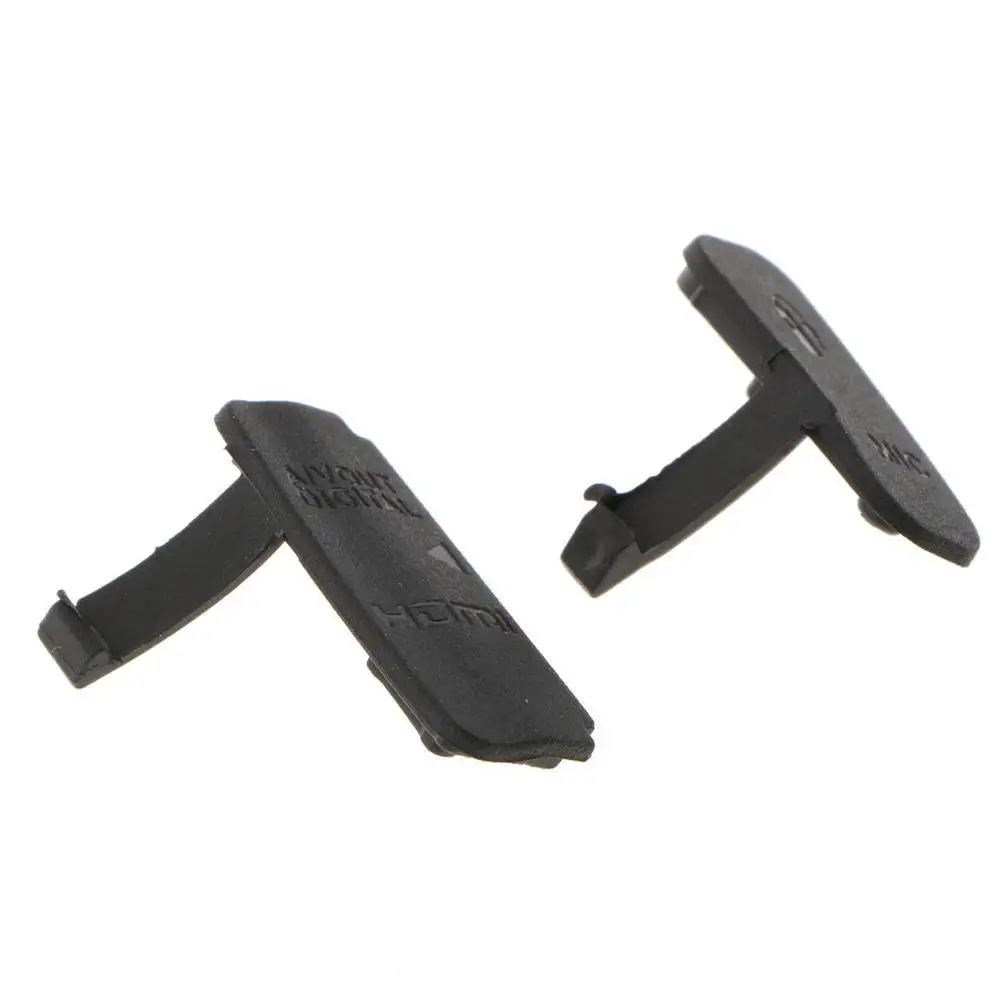 Cubierta de goma de interfaz para Canon EOS 600D, tapa de puerto USB, Protector de tapa de puerta, Material plástico, pieza de reparación, accesorio de cámara, 2 uds.