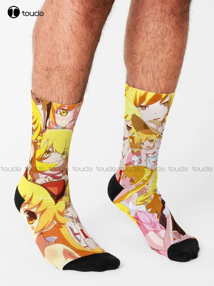 Shinobu anime collage Socks men's socks Personalized Custom Unisex Adult Teen youth Socks Halloween Christmas Fashion new gift