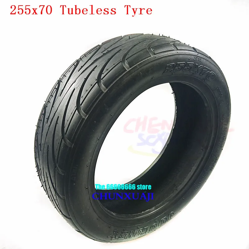 10 Inch Electric Scooter Vacuum Tire 255x70 Tubeless Tyre for Folding Mini Leisure Car Electric Scooter Balancing Car 255*70