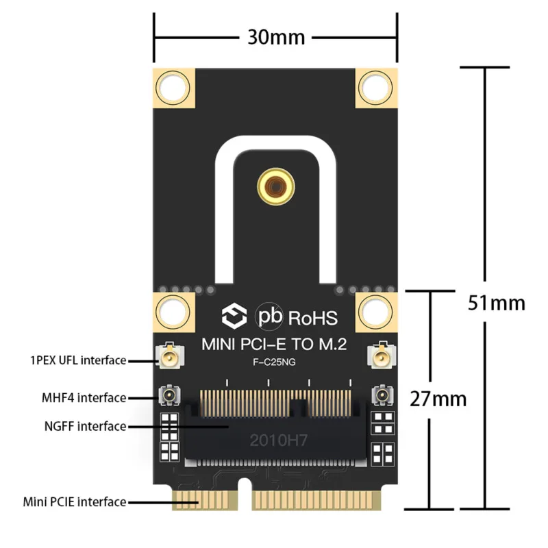 Wireless Wifi Card 2974Mbps Mini PCI-E AX210 AX200 Wi-Fi 6 Adapter Bluetooth 5.2 AX200NGW 802.11ax 2.4G/5G For Win10/11