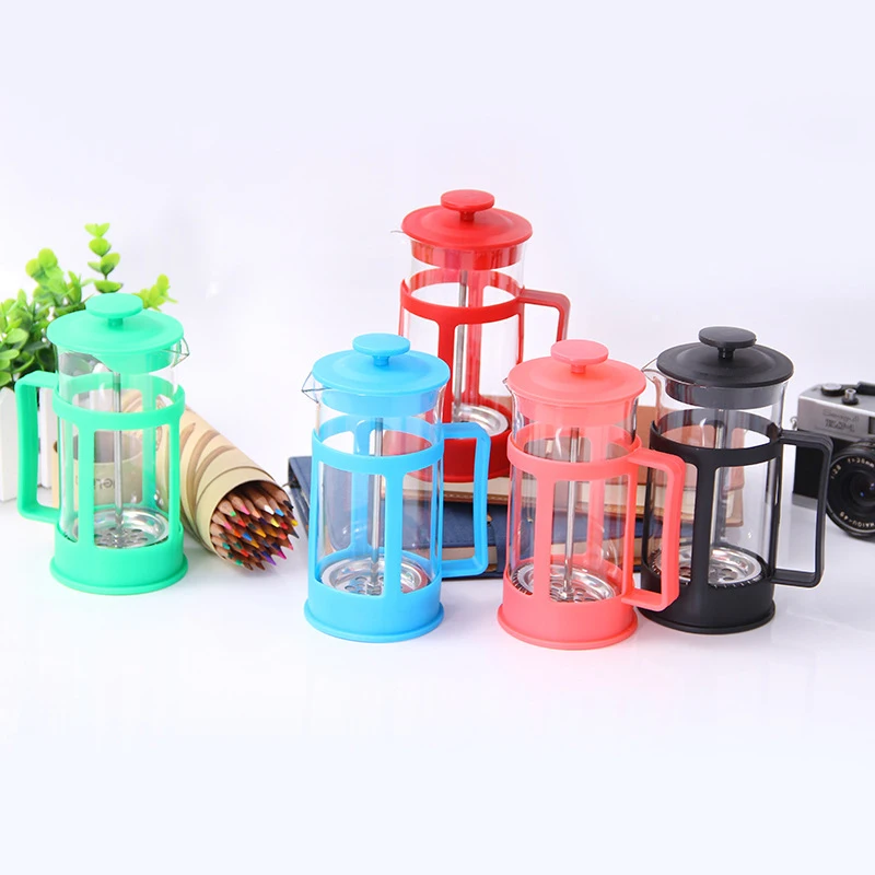 350ml Plastic Coffee Pot French Presses Pot Coffee Maker Filter Household Moka Coffee Machine Coffee Pot Percolator Tool