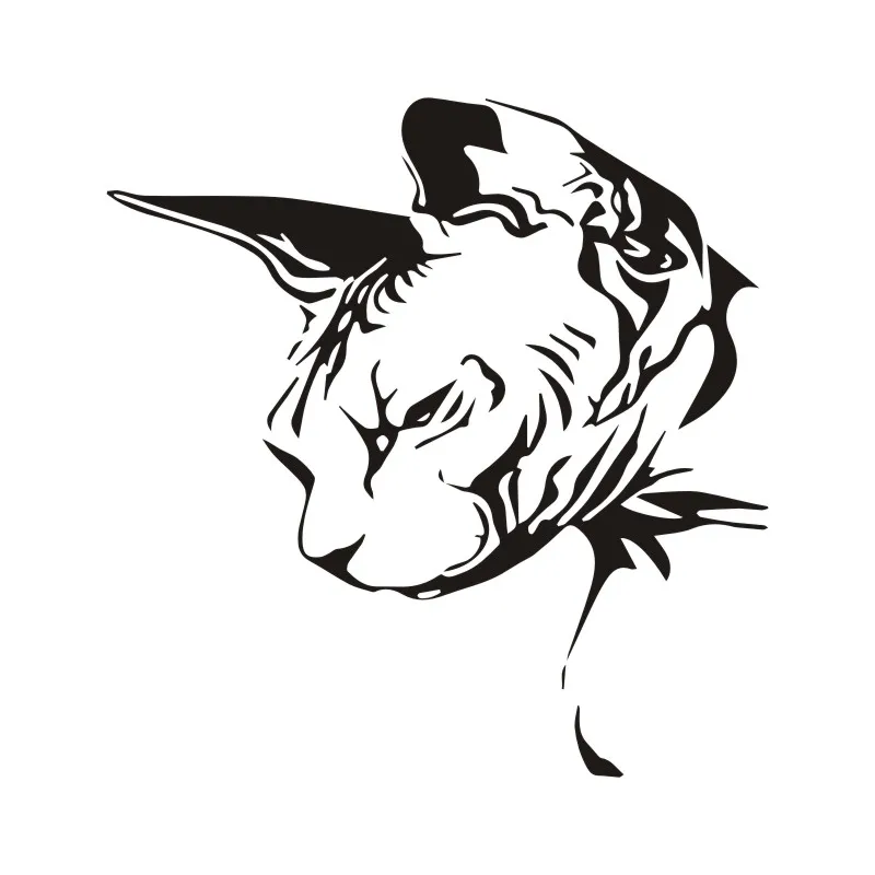 

1 piece Car Styling Sphynx Cat Animal Window Decoration Decal Creative Motorcycle Car Stickers Black/Silver 15.3*16CM