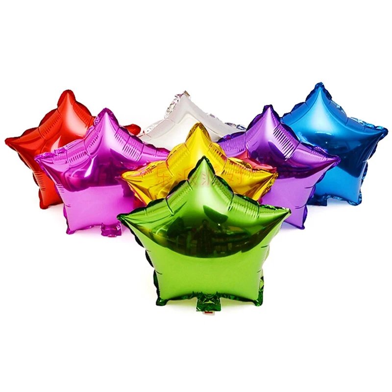 18/10inch Foil Balloons 5Pcs Star Balloon Happy Birthday Party Decor Wedding Party Decorations Air Helium Ballon Kids Gifts