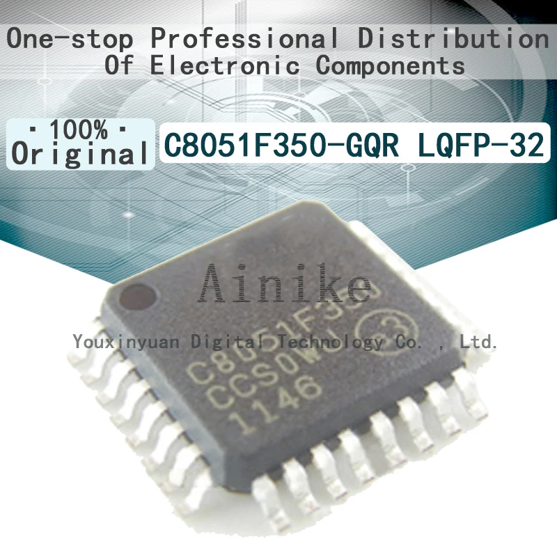 5/Pcs New Original C8051F350-GQR C8051F350 LQFP-32 IC MCU 8BIT 8KB FLASH 32-LQFP Microcontroller IC 8 bits 50MHz