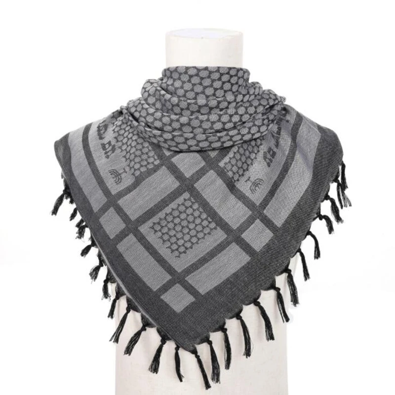 Tactical Unisex Python Pattern Arab Keffiyeh Shemagh Scarf Windproof Shawl Neck Desert Head Scarf Warmer Hunting Scarf