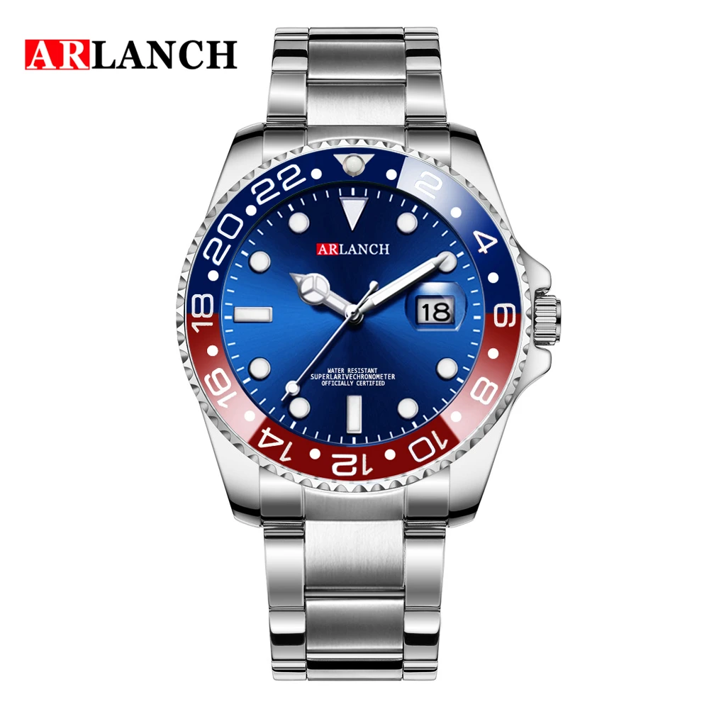 ARLANCH Hot Sell Men Quatrz Watch Sport orologi da uomo Top Brand Luxury Waterproof Full Steel Quartz Clock Men Relogio Masculino