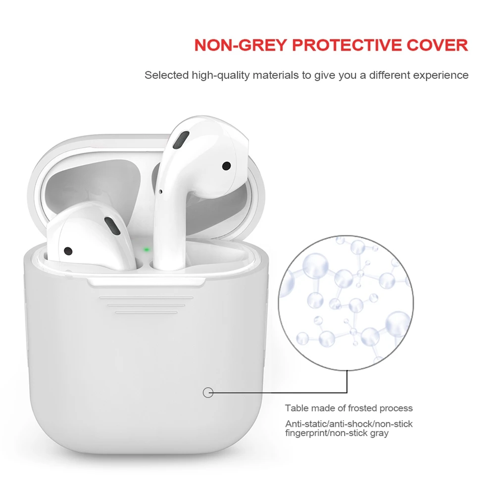 2024 New Silicone Bluetooth Wireless Earphone Case For Apple Air Pods 2 1 Protective Cover Skin Accessories Charging Box