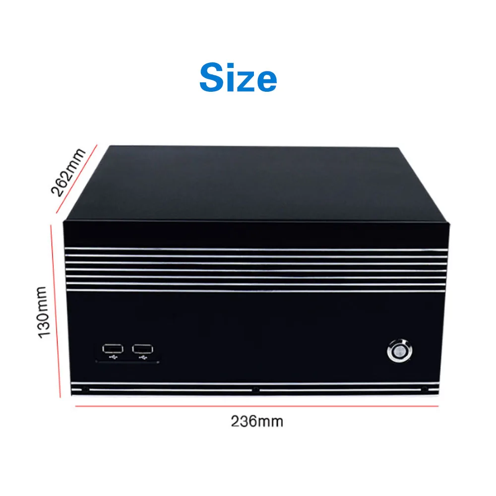 Yanling Industrielle mini-computer Intel core i3-6100 i5-6500 i7-6700 CPU RS232 RS485 COM 3 gigabit lan 4 POE port linux robuste pc