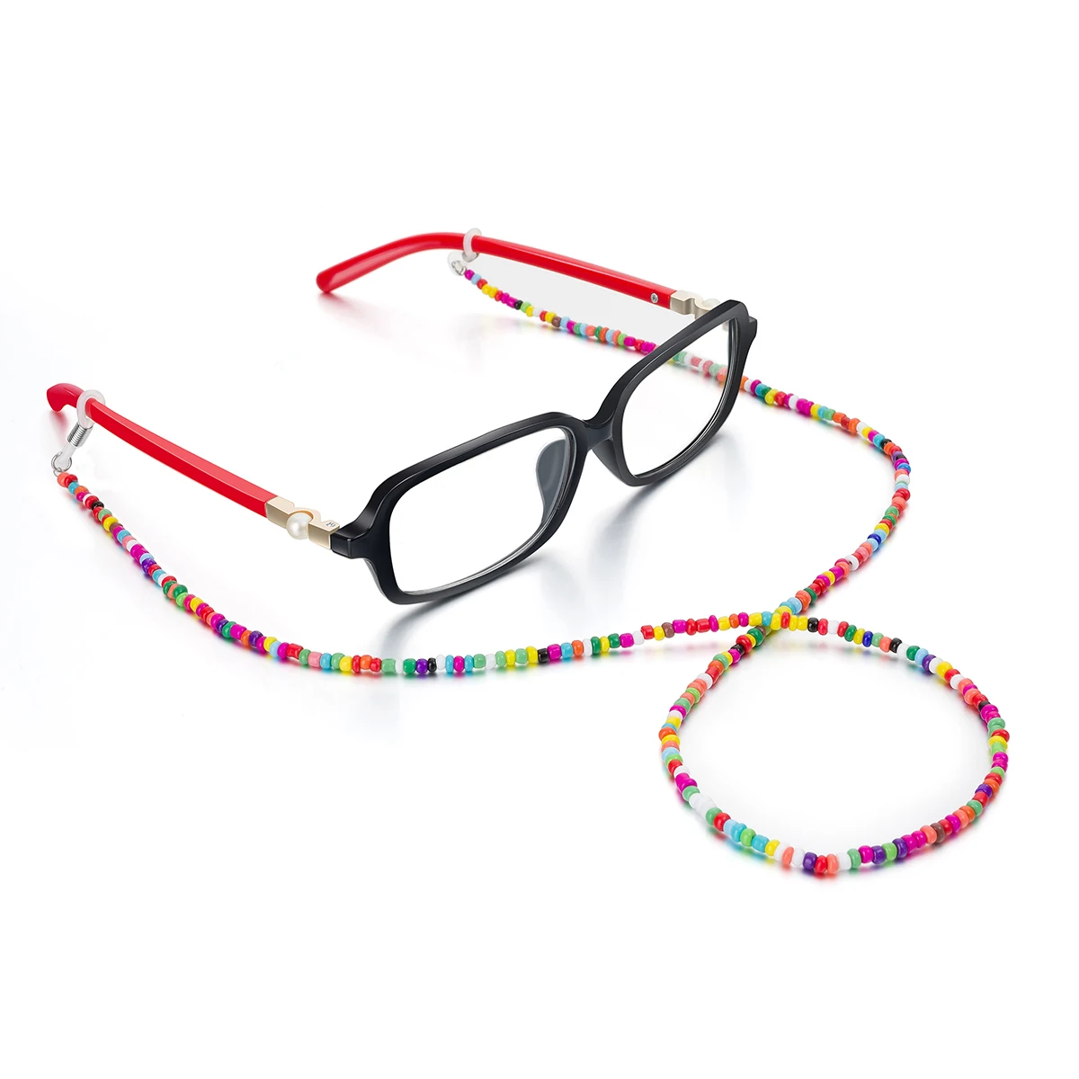 Eyeglasses Chains with Colorful Premium Beads for Women Girls -Eyeglasses String Holder Straps,fashion glasses Chain Cords