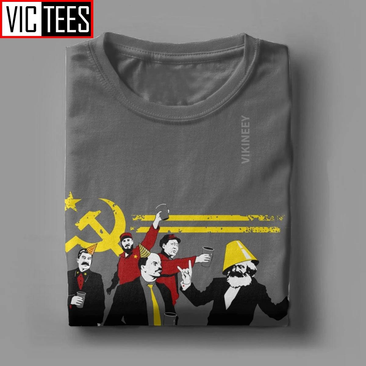 The Communist Party The Soviet Union T-Shirt Men Cotton T Shirt Lenin Communism Ussr Marx Comrades Russia