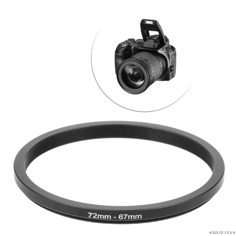 Anneaux abaisseur en métal 72mm à 67mm, adaptateur d'objectif, filtre, outil caméra, accessoire, vente en gros, nouveau