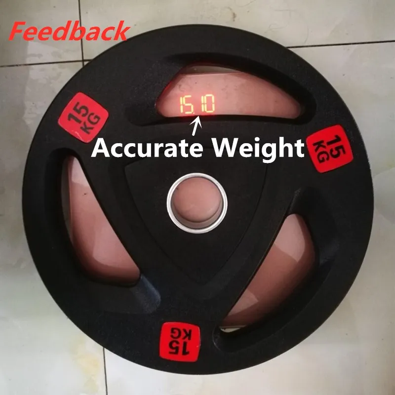 1Pcs 2.5-20kg Gym Fitness Rubber-covered Barbell Disc Plates Apply to 50mm Diameter Pole Lift Training Equipment Weight Exercise