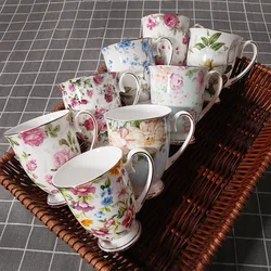 Creative Bone China Mug Household Water Cup Coffee Milk Cup English Afternoon Tea Coffee Cup Tea Cup Chinese Ceramic Gift Cup