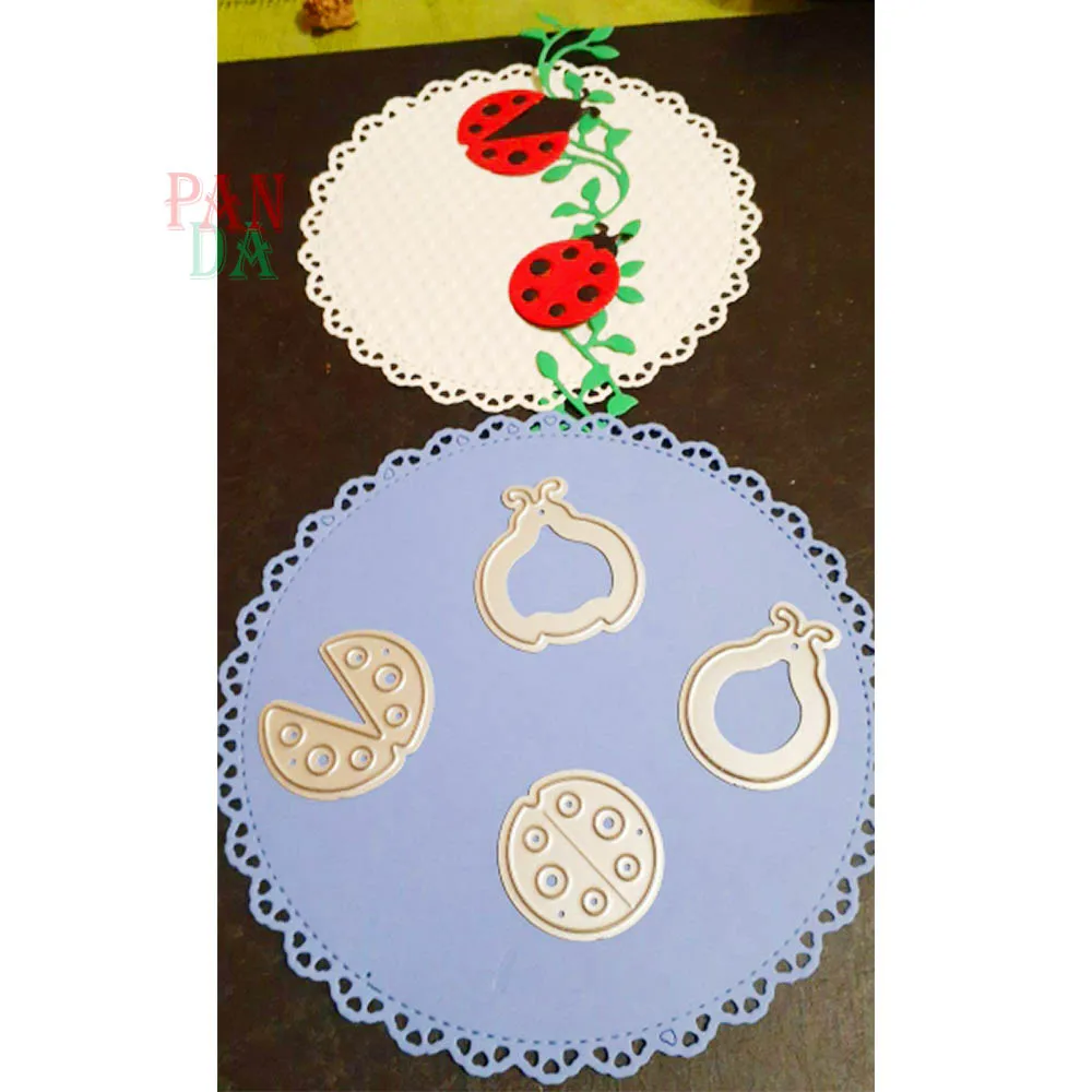 Little Ladybug Metal Cutting Dies for DIY Scrapbooking Cutting Die Paper Album Cards Embossed Decorative Craft Dies Cut