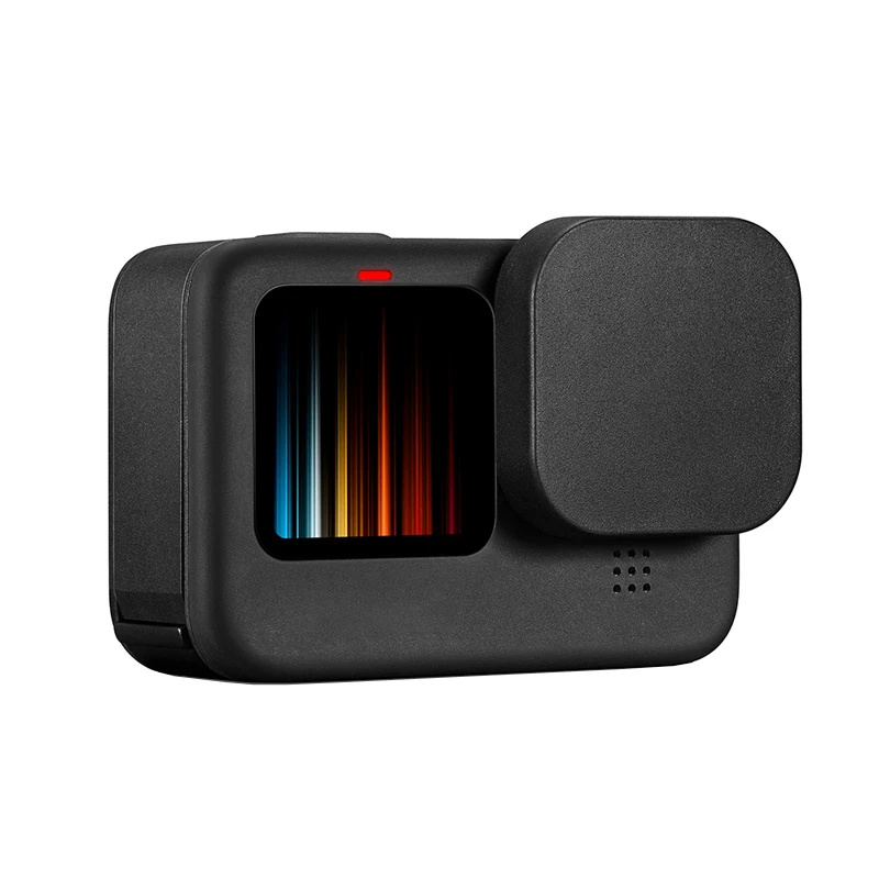 レンズカバー軟質プラスチックtpuプロテクター移動プロヒーロー9/10黒アクションカメラ移動プロ10/9アクセサリー