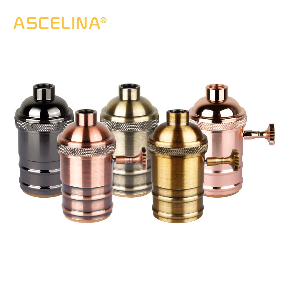 ASCELINA Vintage Lamp Base fitting E27 socket base DIY led lamp holder lighting accessories for chandeliers light bulb Socket