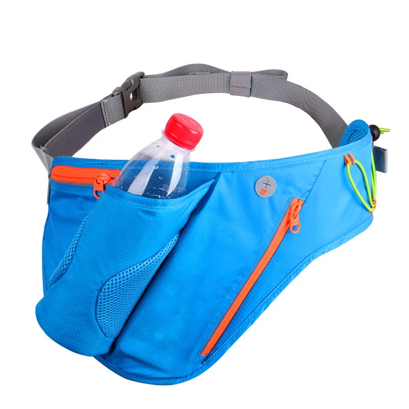 Outdoor Sport Waist Bag Single Bottle Pocket Running Phone Bag with Water Bottle Sport Bags with Headset Hole Protection