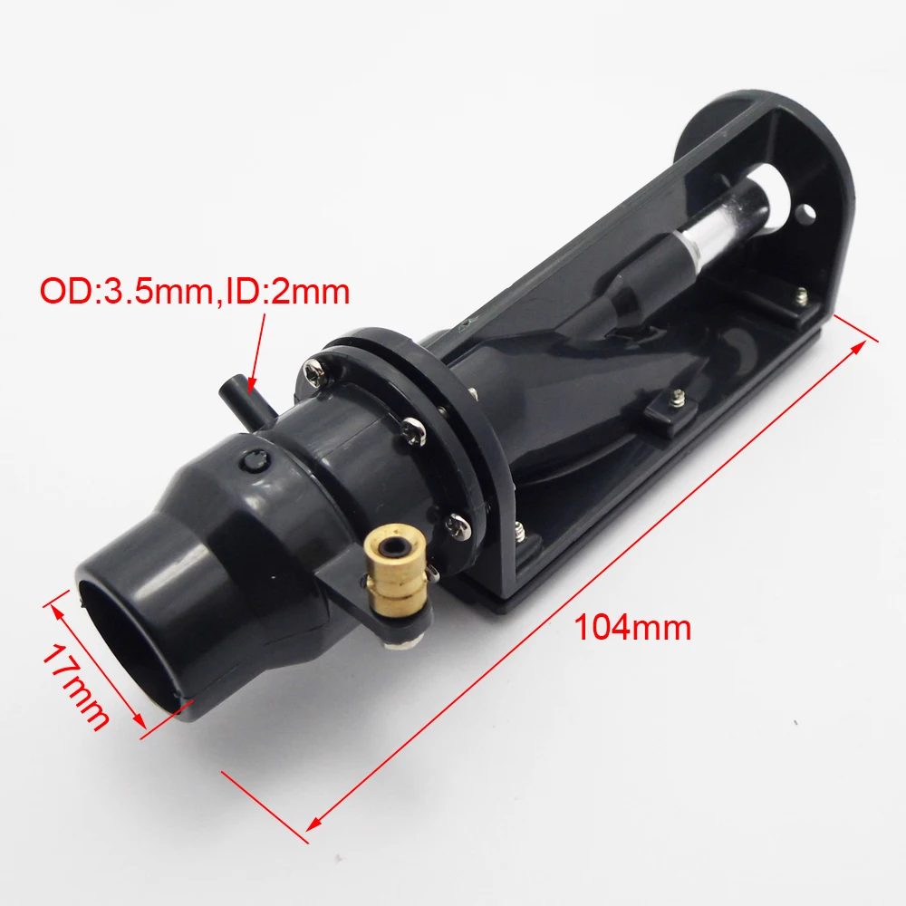 15mm Jet Pump Water Thruster Turbo Spray 2440 380 Motor for 30-50cm RC Boat Jet Drive Boat VEE Oral MONO Motorboat Upgrade Part