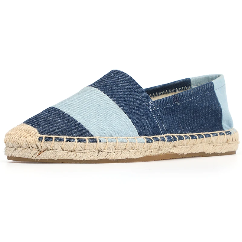 2021 Canvas Sapatos Zapatillas Mujer Espadrilles Flats Comfortable Shoes Women\'s Slip On Casual Flat Patchwork Woman Creepers