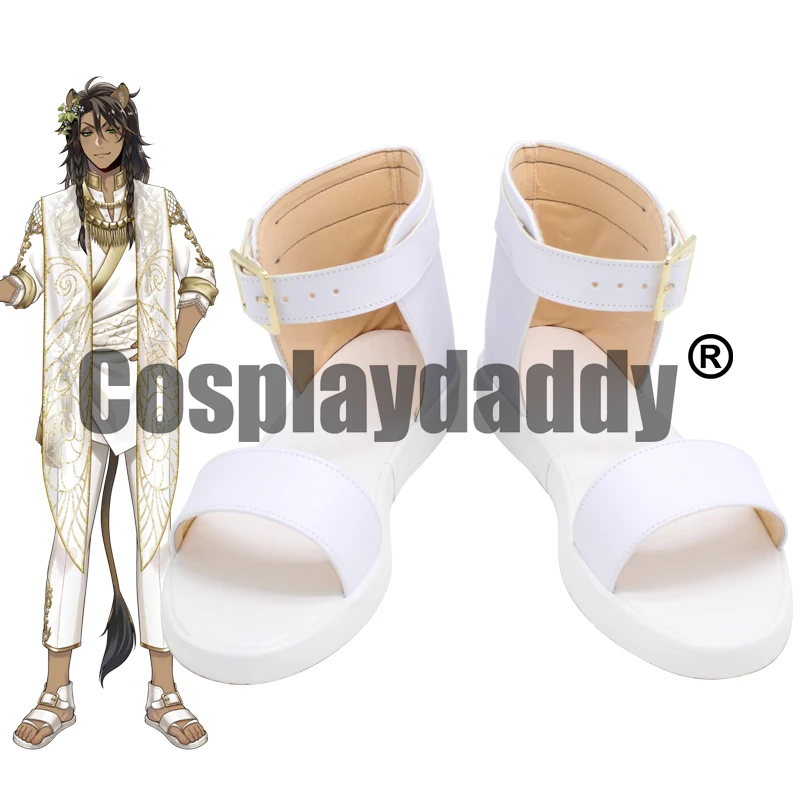 Twisted Wonderland Savanaclaw Leona Kingscholar Fairy Gala Festival of the Spring Calling Fairies Ver Cosplay Sandals Shoes X002