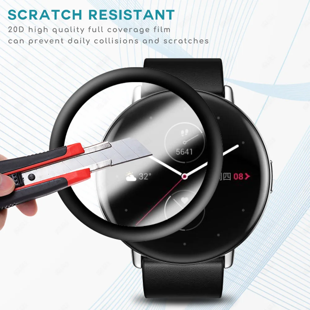 Osłona folii ochronnej dla Xiaomi Huami Amazfit ZEPP E A1935 A1957 inteligentny zegarek HD zakrzywiona miękka folia na ekran akcesoria