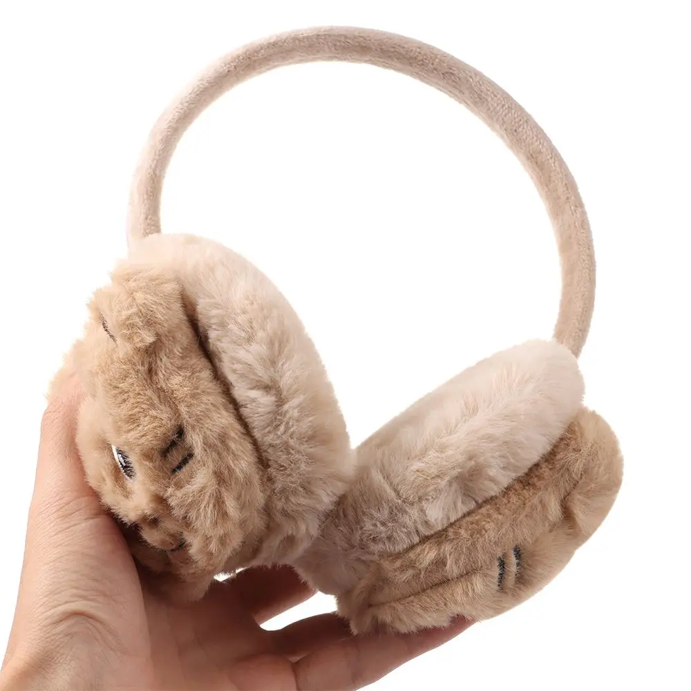 1pc de pelúcia orelha mais quente earmuffs acessórios de inverno feminino meninas tigre engrossar earcap bandana dos desenhos animados bonito macio fofo capa de ouvido