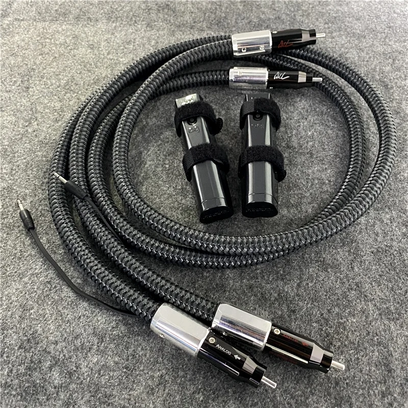 Audiophile WEL Chữ Ký Cáp RCA 72V DBS PSS Bề Mặt Bạc Âm Thanh HiFi Dòng