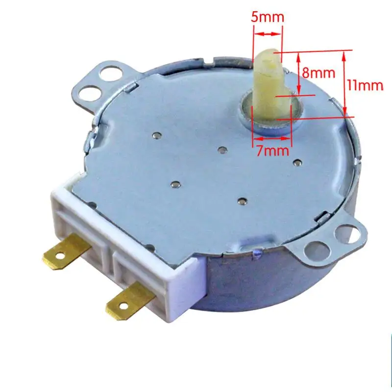 Moteur de plateau tournant de four à micro-ondes, poteau à griffes, aimant permanent, moteur synaville, AC 220V, 49TYZ-A2