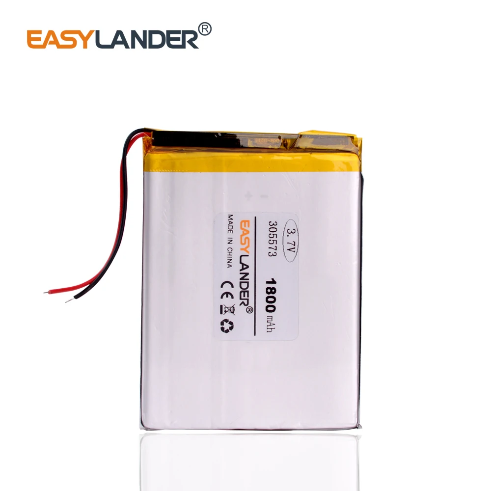 305573 3.7V 1800MAH 305674 Rechargeable Lithium li-Polymer Li-ion Battery for MP3 MP4 DVD DVR GPS pocketbook Batteries 305575