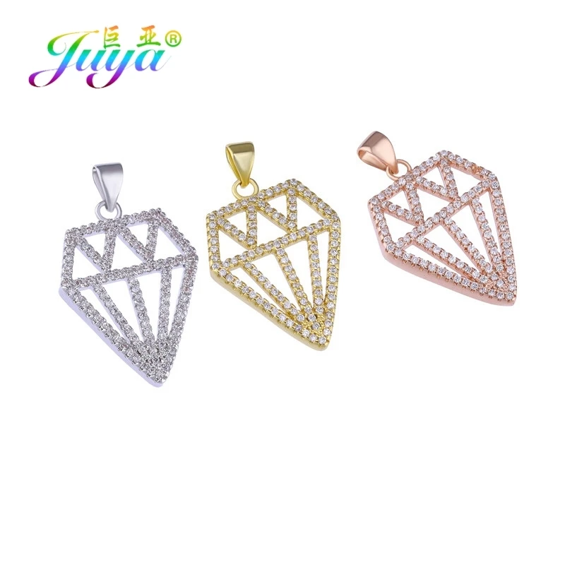 Juya DIY Fashion Jewelry Pendants Supplies Gold Silver Color Wing Eiffel Tower Feet Butterfly Turtle Elephant Charms