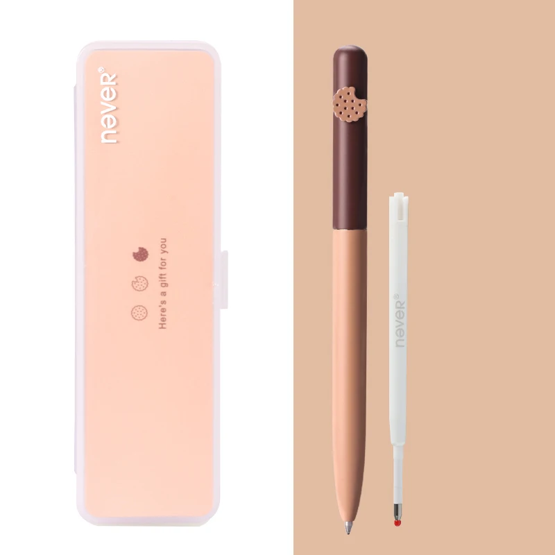 أبدا Kawaii المعادن هلام القلم مجموعة مع إعادة الملء ل شاومي تسجيل القلم رولربال الأعمال pرقبة قلم Caneta 0.5 مللي متر Premec السويسري الحبر المدرسة