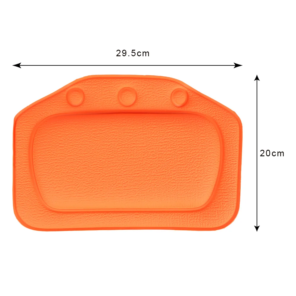 SPA Bath Pillow Bath Accessories Home Bathtub Pillow Neck Bathtub Cushion 21*31cm With Suction Cup Bathroom Supplies PVC