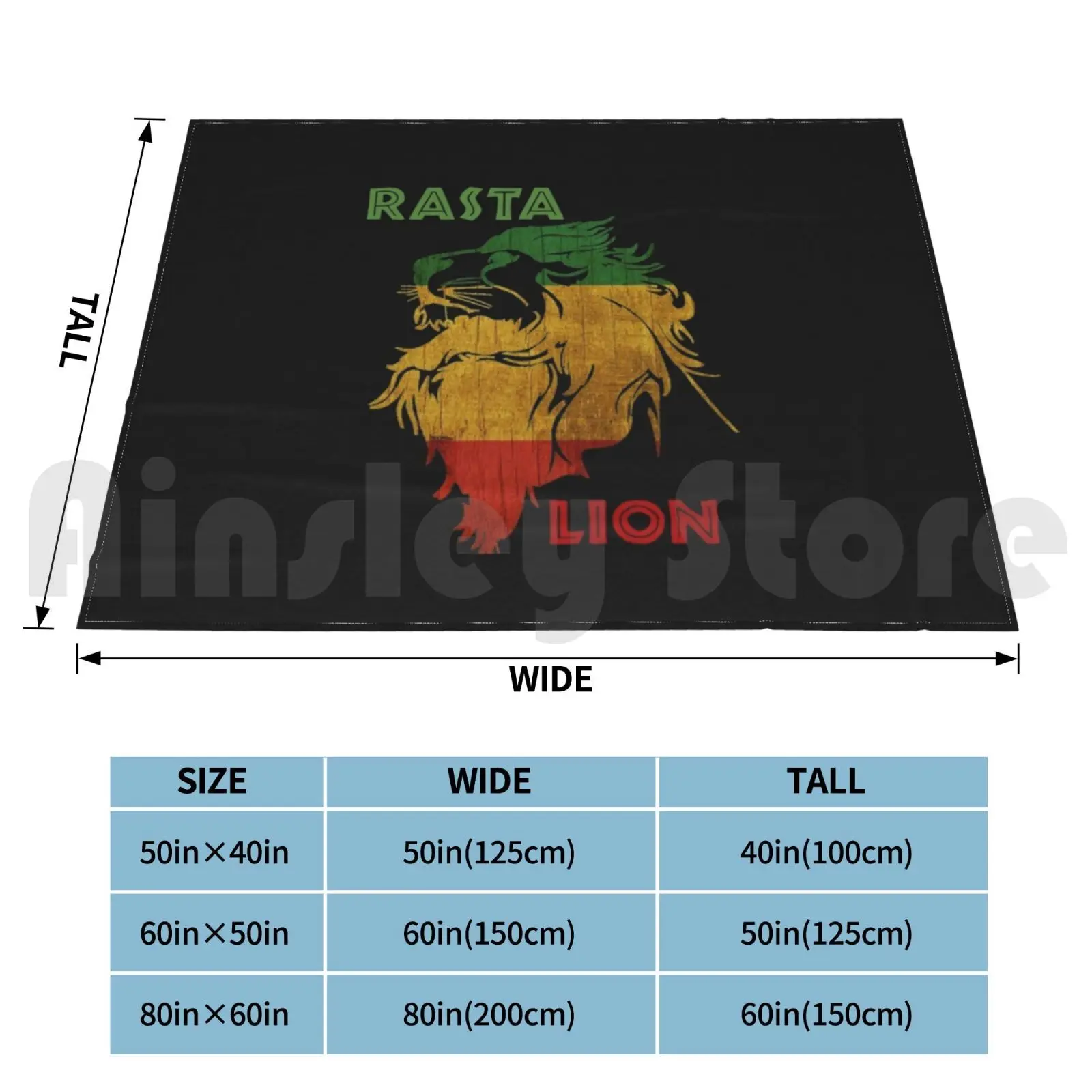 Cool Rasta Lion Of Judah Art Dreadlock Rastafari & Accessories For Rasta Lover Blanket Fashion Custom