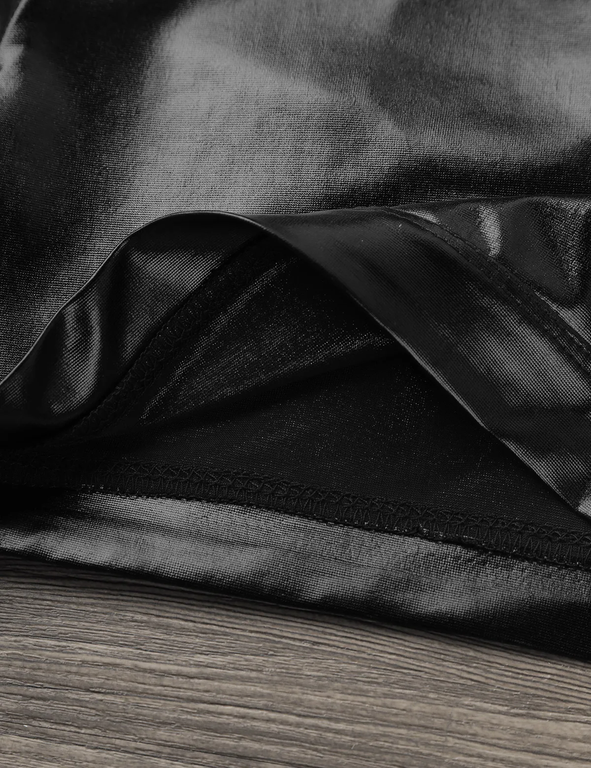 เด็กหญิง Dancewear Mock คอเต่า Crop Top METALLIC เงาแขนยาวเสื้อยืดเต้นรํา STAGE เครื่องแต่งกาย