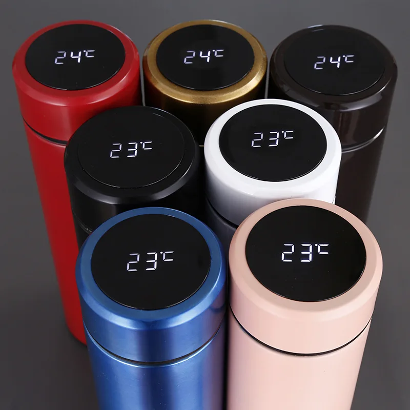 

Temperature Display Thermal Cup garrafa termica 304 Stainless Steel Intelligent Thermal Insulation Vacuum Flask Highend gift cup